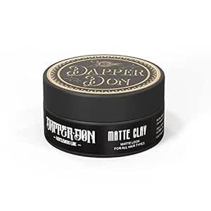 Dapper Don Hair Styling Clay Matte Finish Sculpting Clay | Added Thickness and Texture | All Hair Types, Non-greasy, Strong Flexible Hold